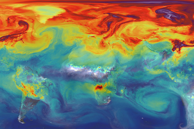 Nasa image carbon dioxide climate change