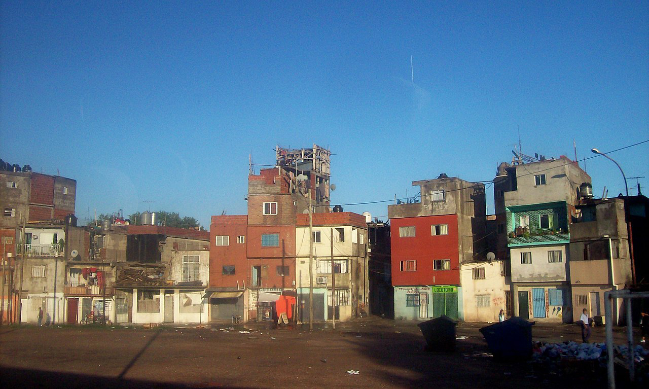 North entrance to Villa 31 in Buenos Aires