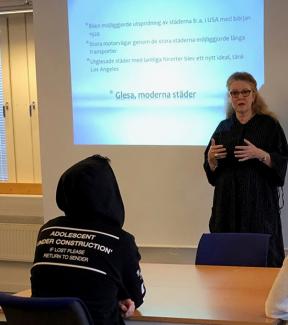 Marie Thynell på nätverksträffen Från nätverksträffen i onsdags