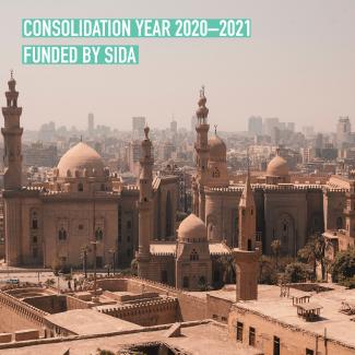 Cairo text Consolidation Year Funded by Sida